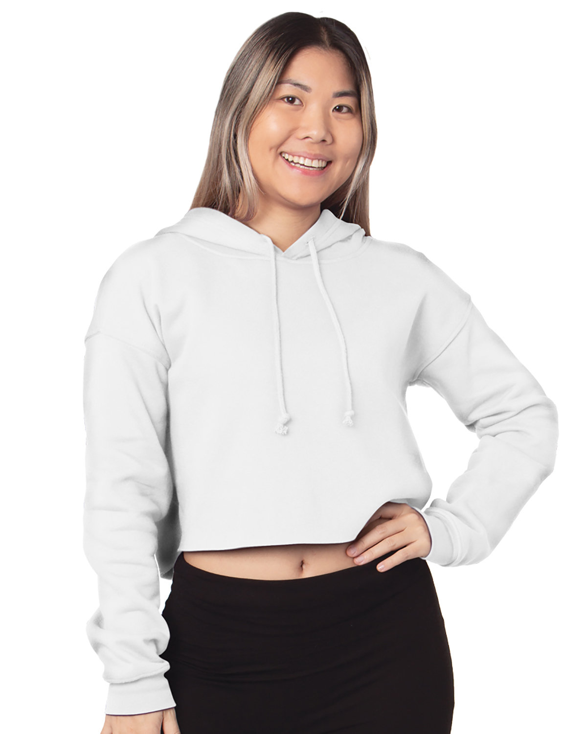 7750 Bayside Ladies Crop Hoodie