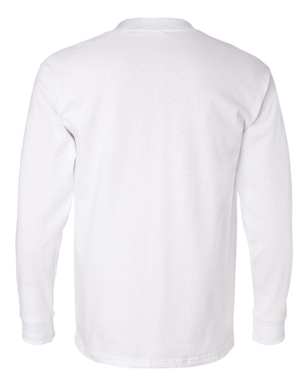 8100 Bayside USA-Made Long Sleeve T-Shirt with a Pocket 8100 Bayside USA-Made Long Sleeve T-Shirt with a Pocket - Back Image