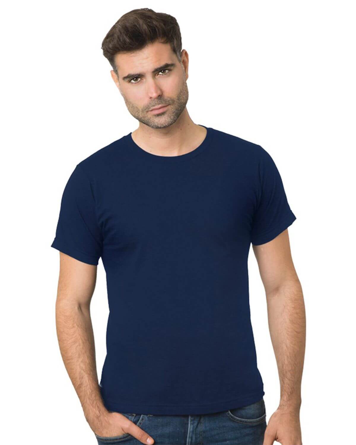 9500 Bayside Unisex Fine Jersey Crew Tee