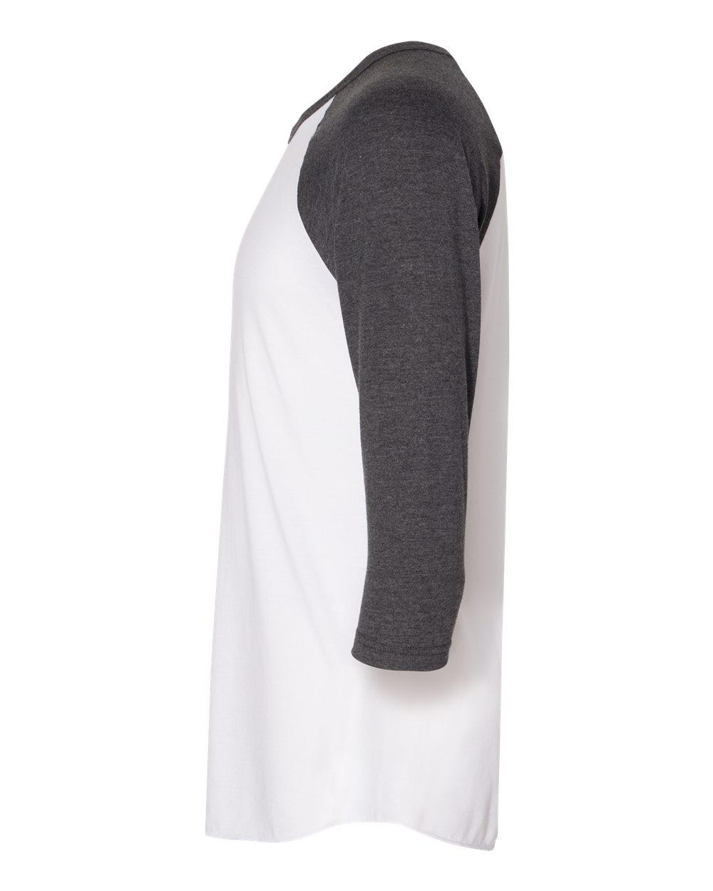 BB453W American Apparel Unisex Poly-Cotton 3/4-Sleeve Raglan T-Shirt - Siide Image
