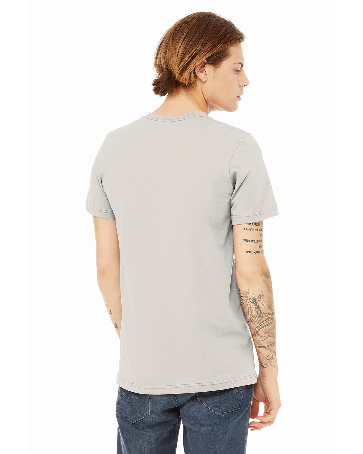 BC3001 Bella + Canvas BELLA+CANVAS Unisex Jersey Short Sleeve Tee. - Back Image