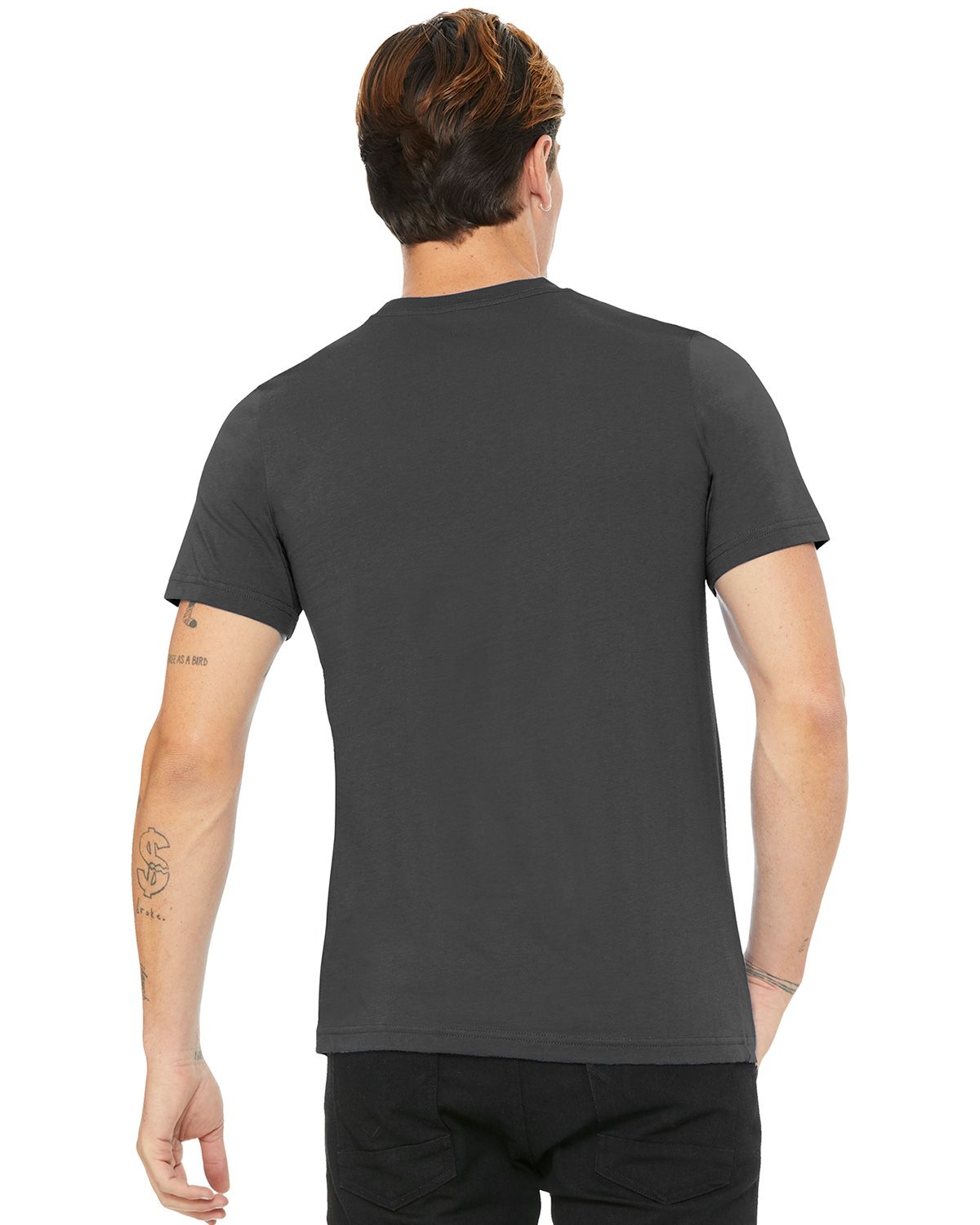 BC3001U Bella + Canvas BELLA+CANVAS Unisex Made In The USA Jersey Short Sleeve Tee. - Back Image