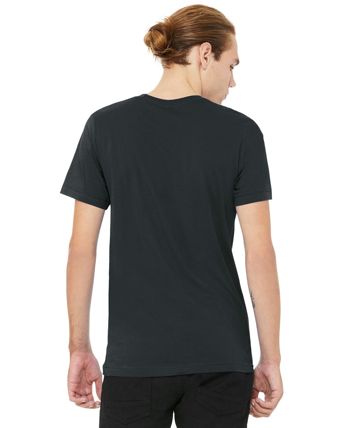 BC3005 Bella + Canvas BELLA+CANVAS Unisex Jersey Short Sleeve V-Neck Tee. - Back Image