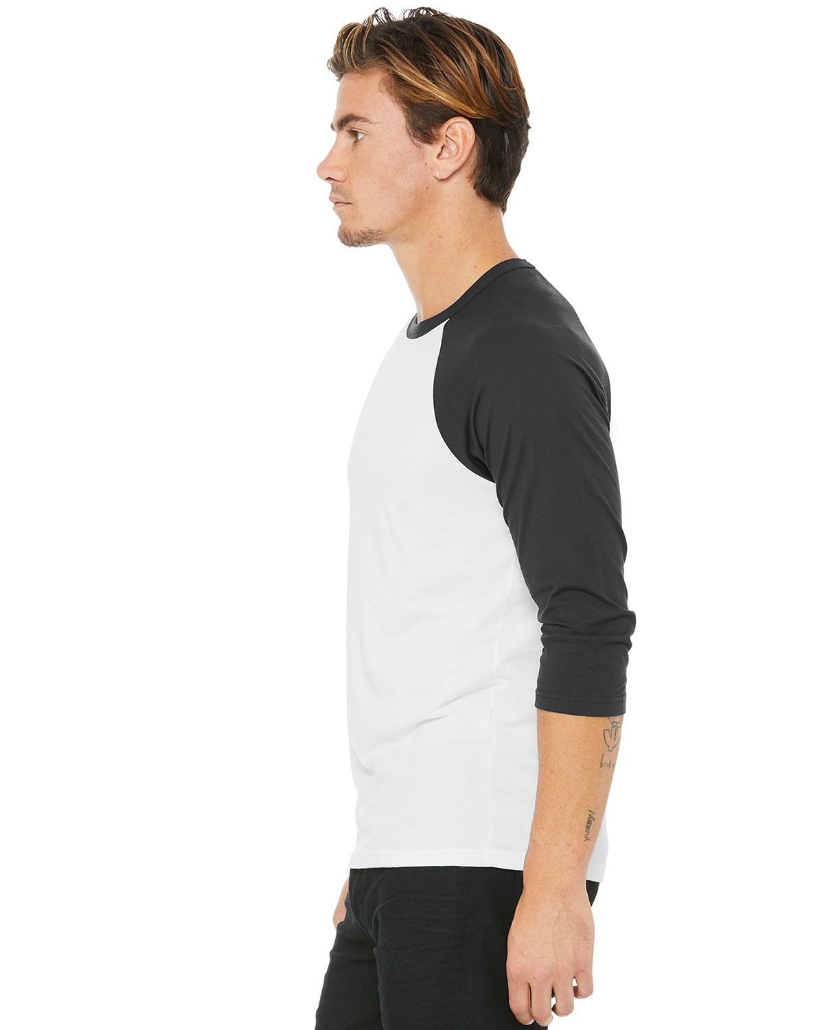 BC3200 Bella + Canvas BELLA+CANVAS Unisex 3/4-Sleeve Baseball Tee. - Siide Image