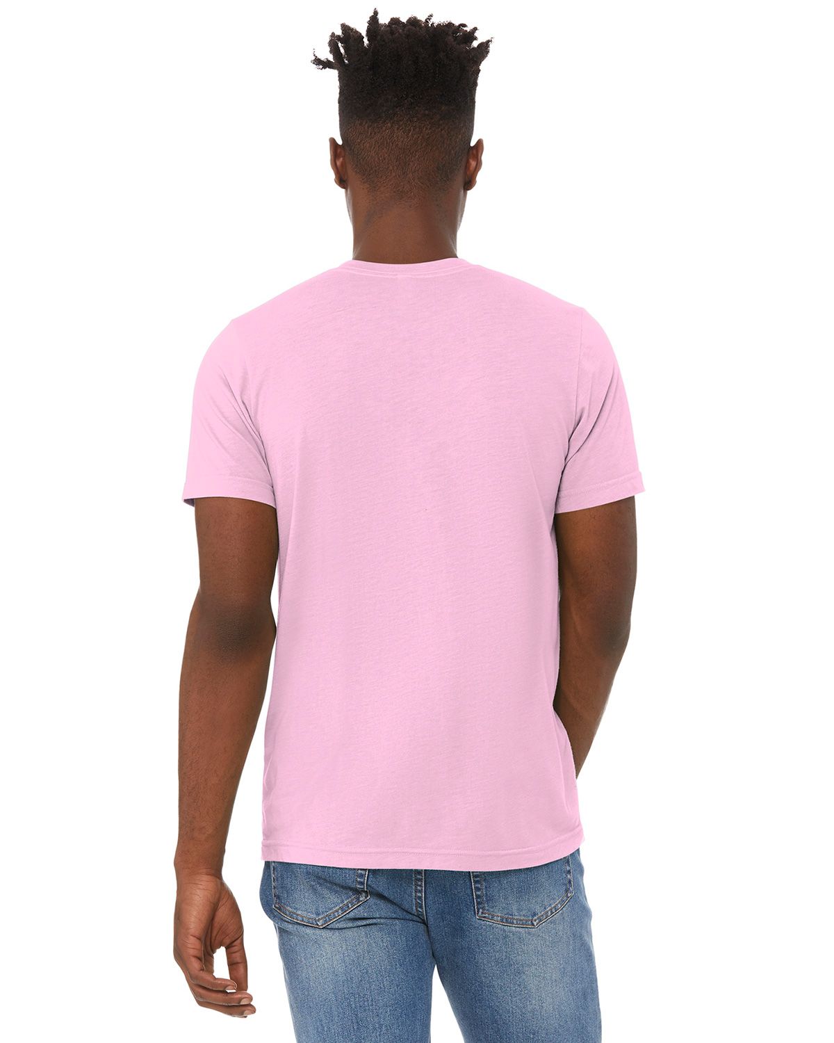 Bella + Canvas Direct to Film (DTF) BC3413 BELLA+CANVAS Unisex Triblend Short Sleeve Tee. - Back Image