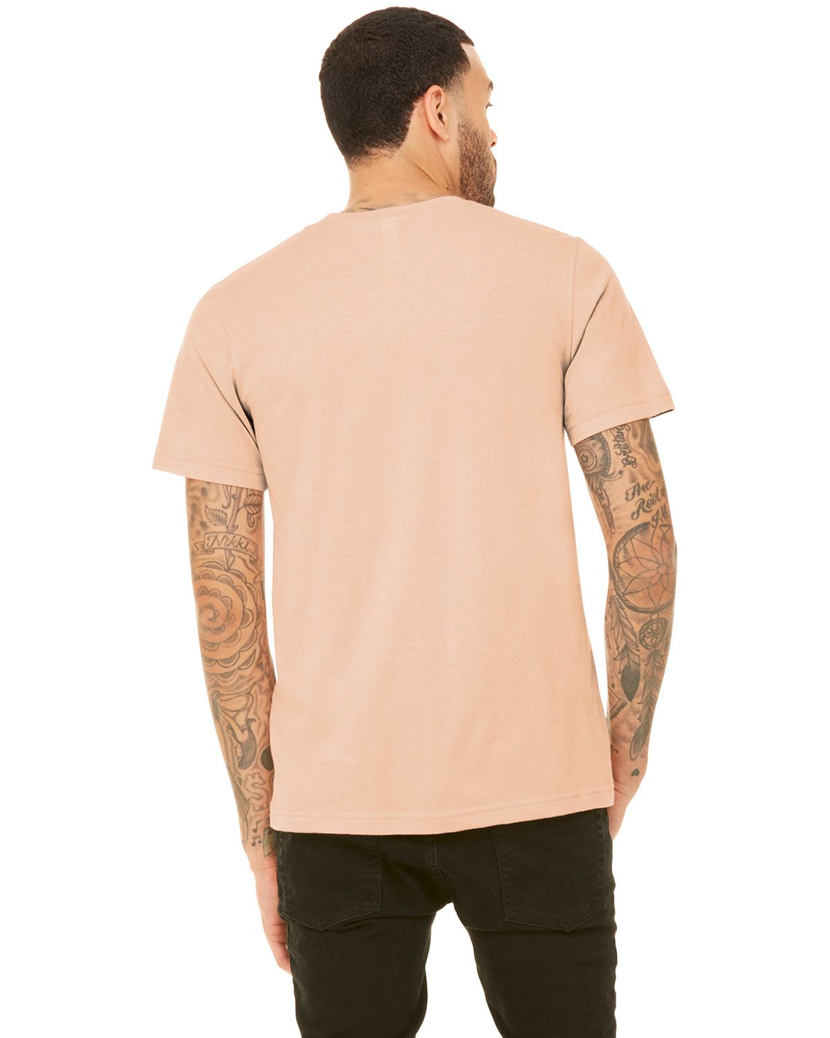 BC3413 Bella + Canvas BELLA+CANVAS Unisex Triblend Short Sleeve Tee. - Back Image