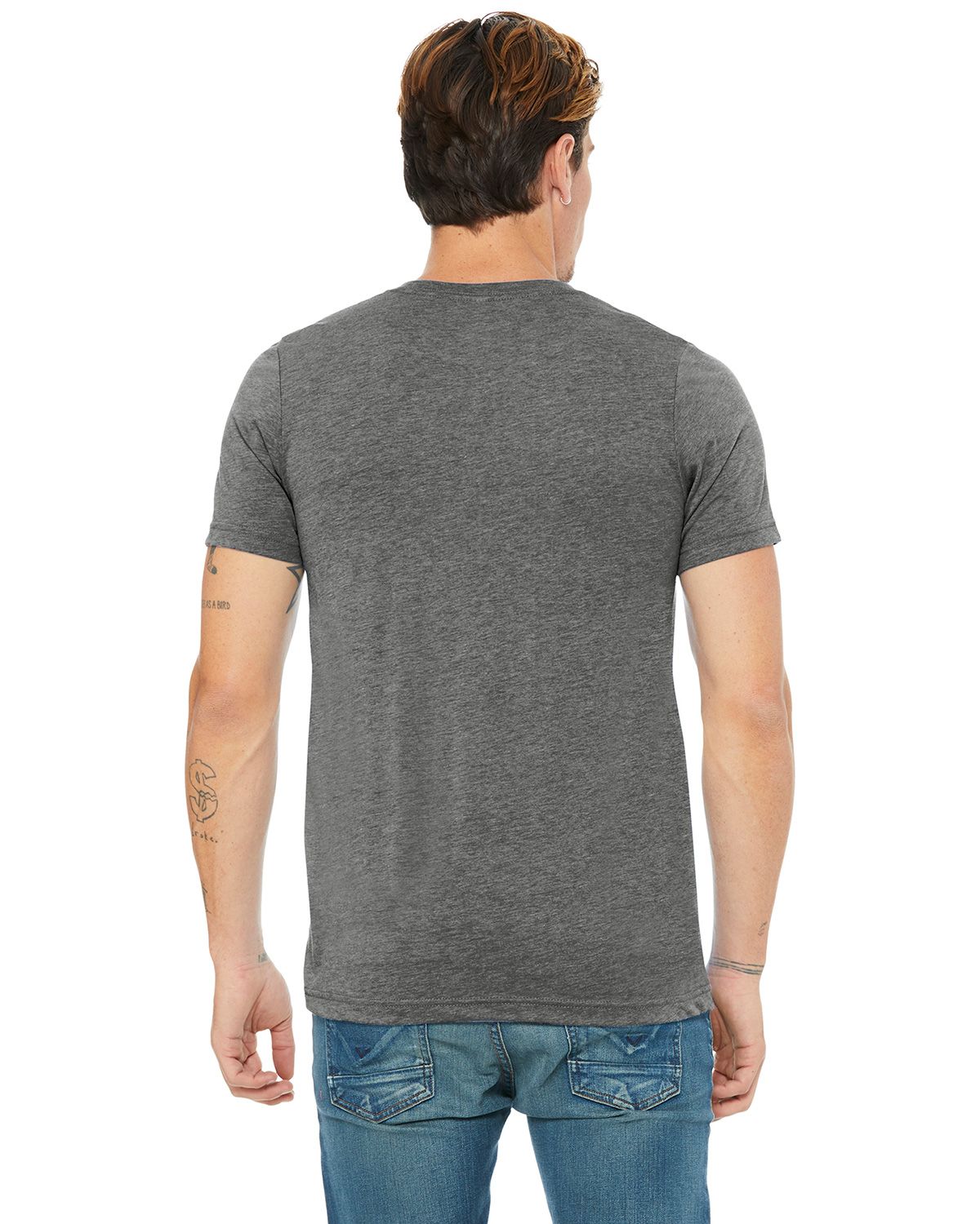 BC3415 Bella + Canvas BELLA+CANVAS Unisex Triblend Short Sleeve V-Neck Te. BC3415 Bella + Canvas BELLA+CANVAS Unisex Triblend Short Sleeve V-Neck Te. - Back Image