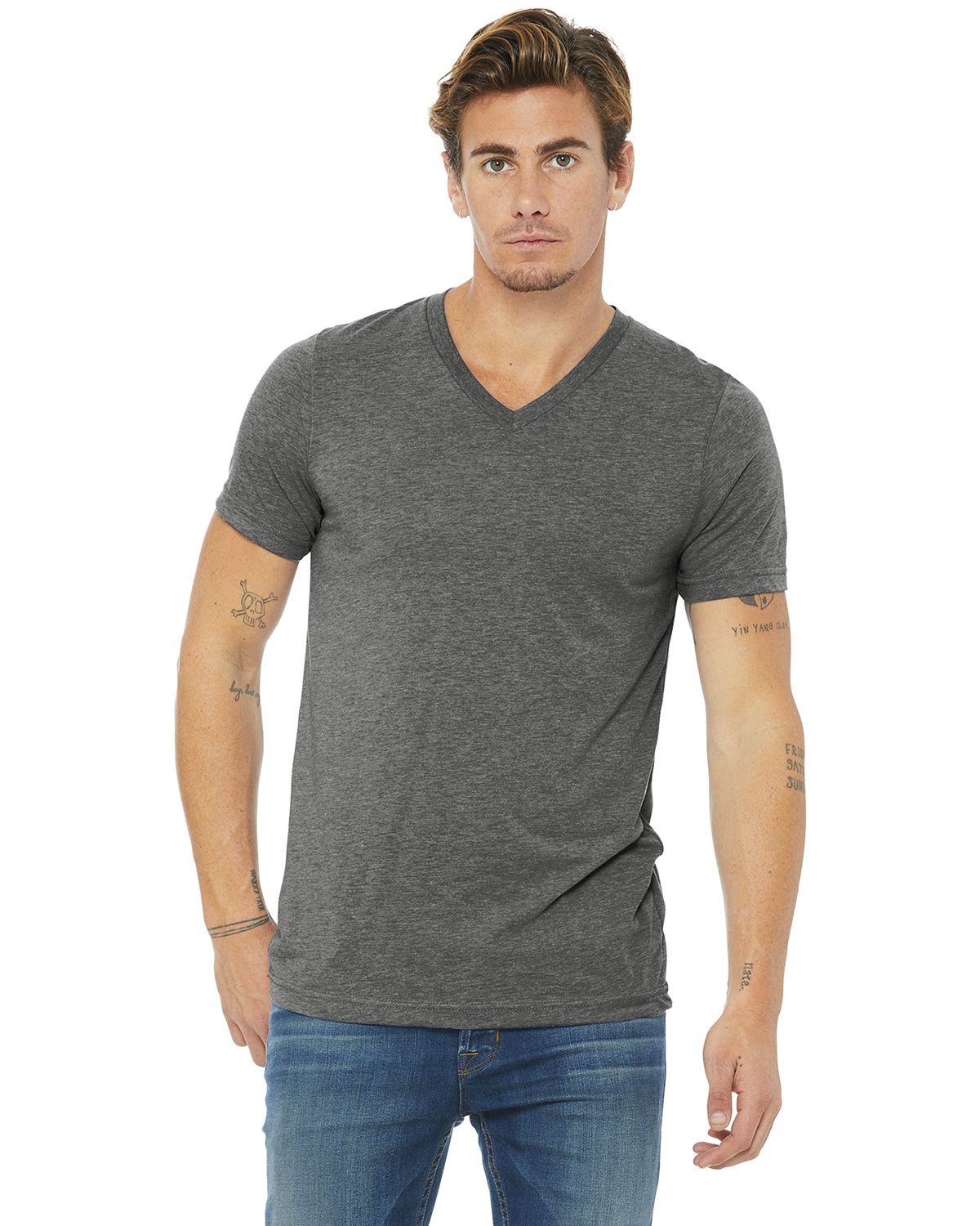 BC3415 Bella + Canvas BELLA+CANVAS Unisex Triblend Short Sleeve V-Neck Te. BC3415 Bella + Canvas BELLA+CANVAS Unisex Triblend Short Sleeve V-Neck Te.
