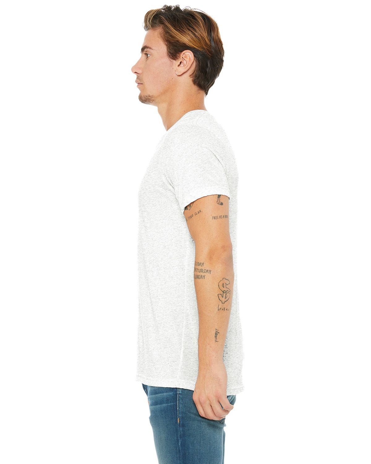 BC3415 Bella + Canvas BELLA+CANVAS Unisex Triblend Short Sleeve V-Neck Te. - Siide Image