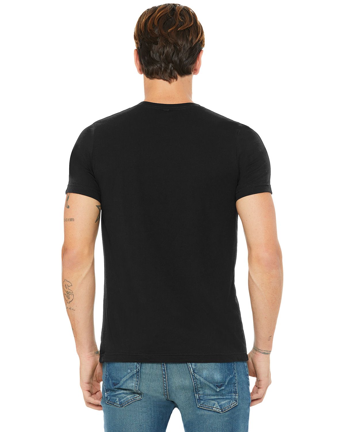 BC3650 Bella + Canvas BELLA+CANVAS Unisex Poly-Cotton Short Sleeve Tee. - Back Image