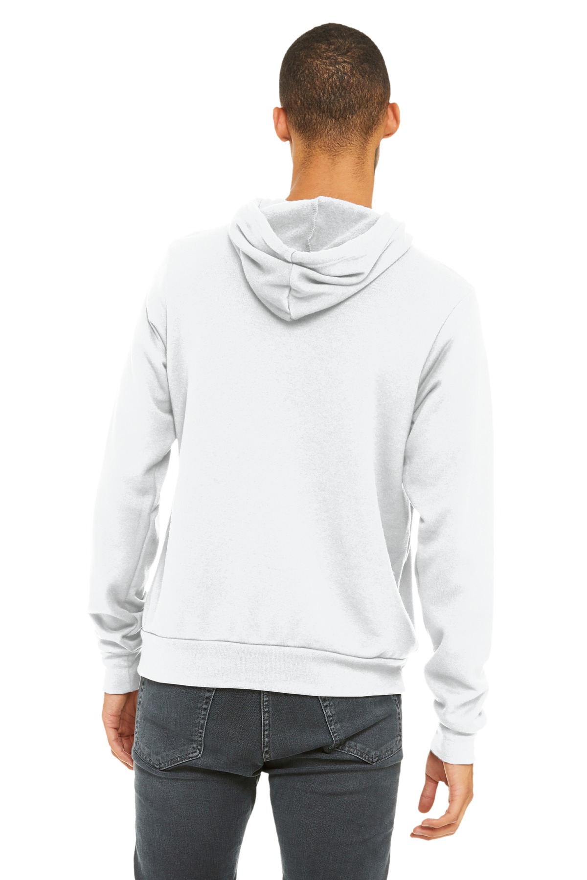 BC3719 Bella + Canvas BELLA+CANVAS Unisex Sponge Fleece Pullover Hoodie. - Back Image