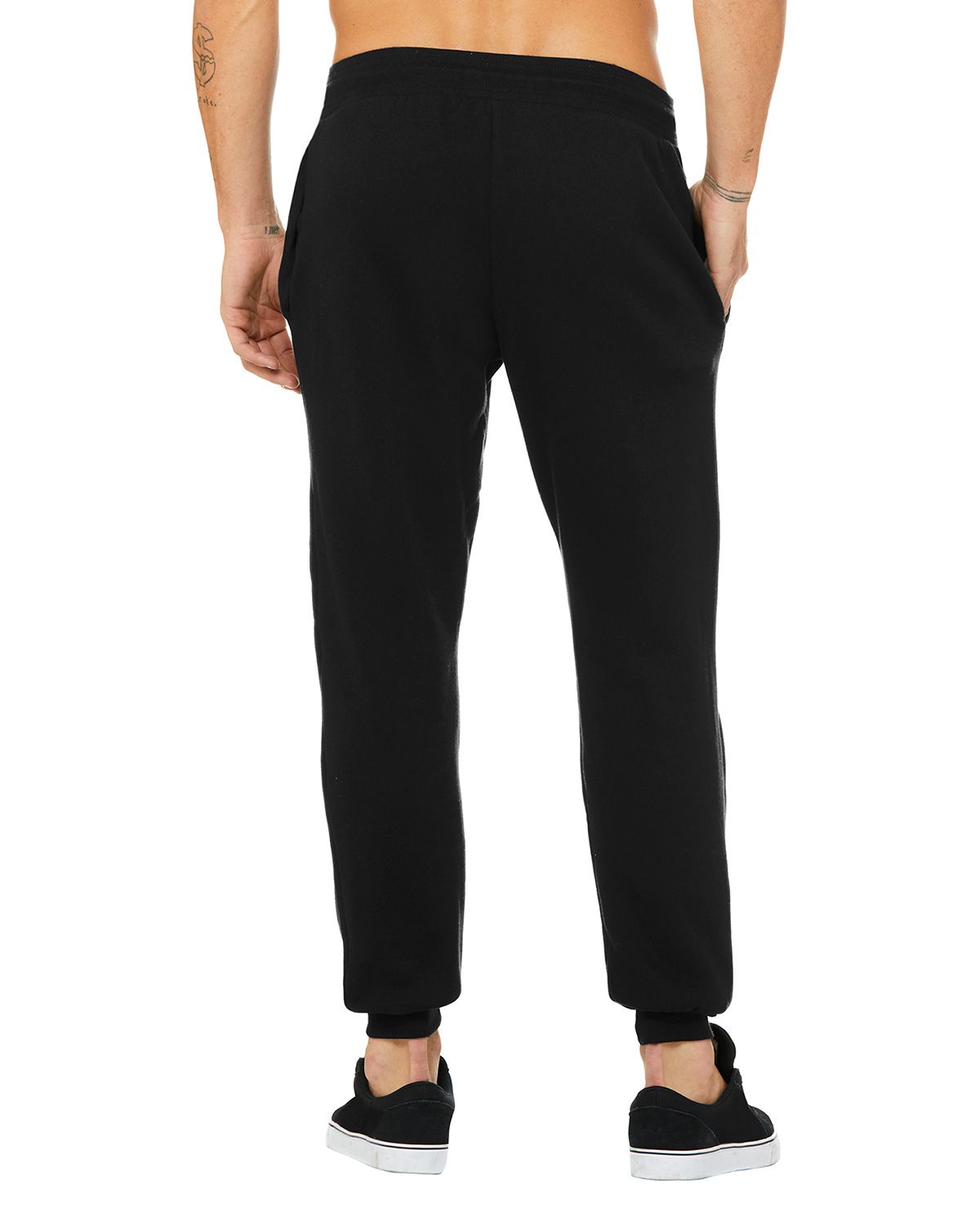 BC3727 Bella + Canvas BELLA+CANVAS Unisex Jogger Sweatpants. - Back Image