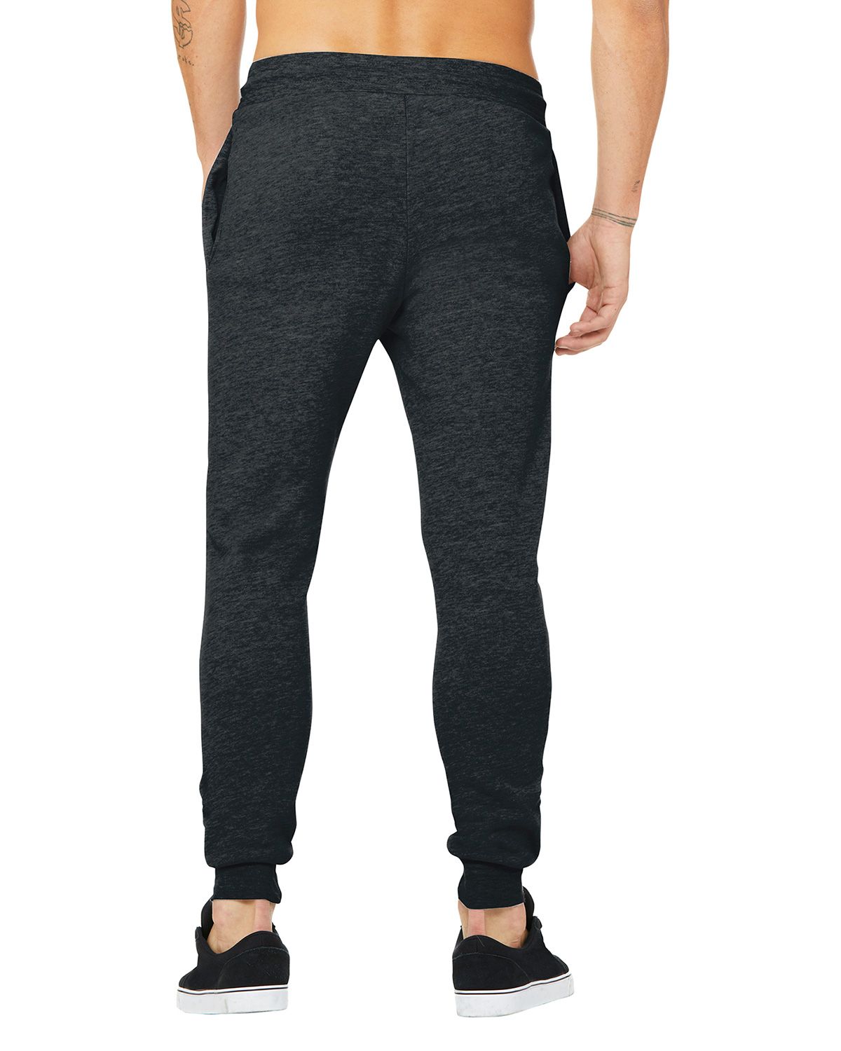 BC3727 Bella + Canvas BELLA+CANVAS Unisex Jogger Sweatpants. - Back Image