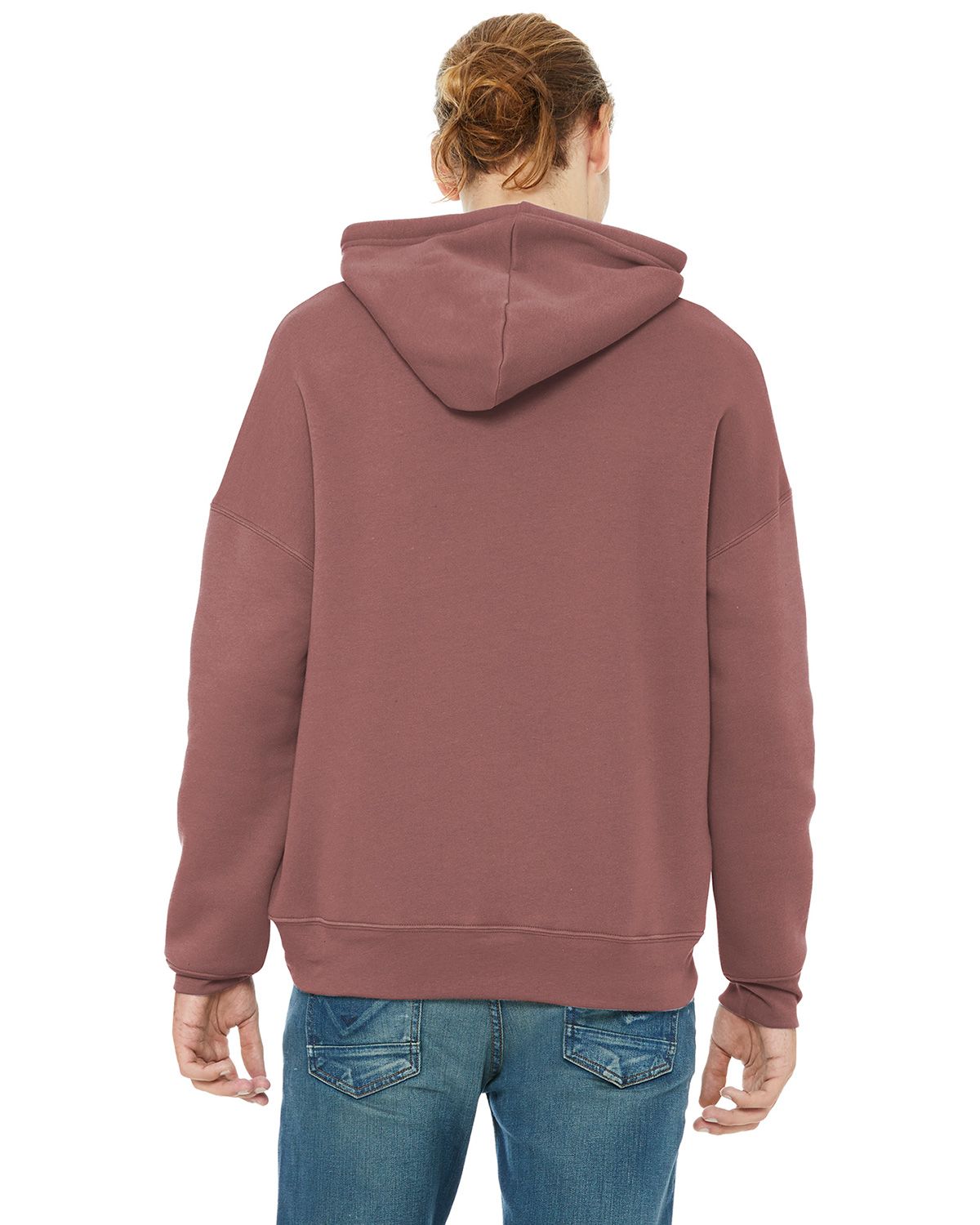 BC3729 Bella + Canvas BELLA+CANVAS Unisex Sponge Fleece Pullover DTM Hoodie. - Back Image