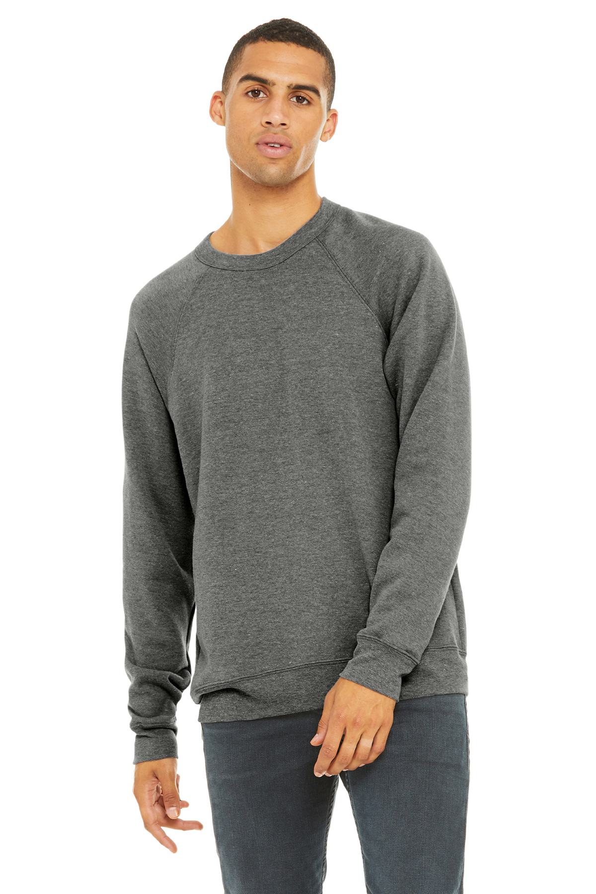 BC3901 Bella + Canvas BELLA+CANVAS Unisex Sponge Fleece Raglan Sweatshirt.
