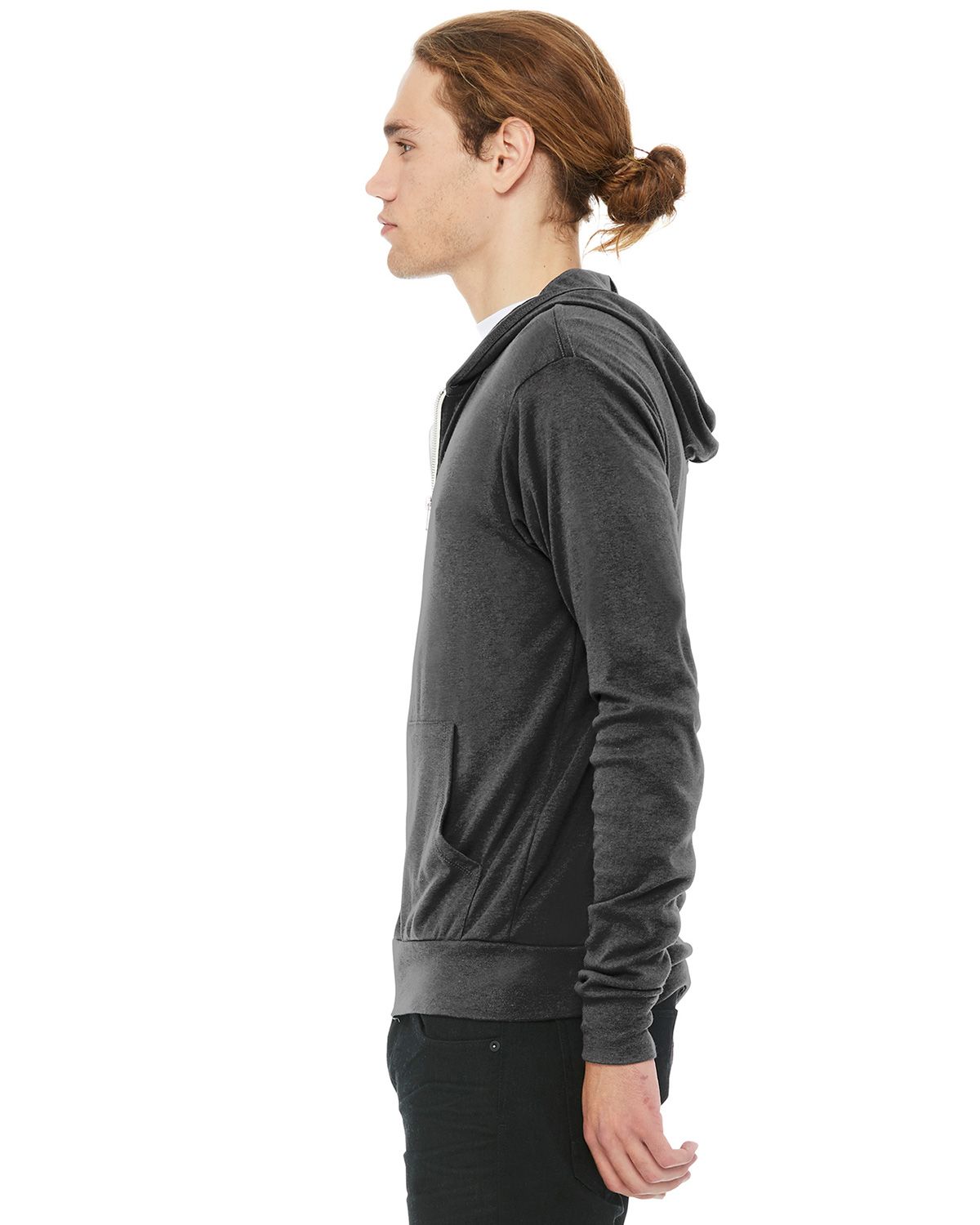 BC3939 Bella + Canvas BELLA+CANVAS Unisex Triblend Full-Zip Lightweight Hoodie. - Siide Image