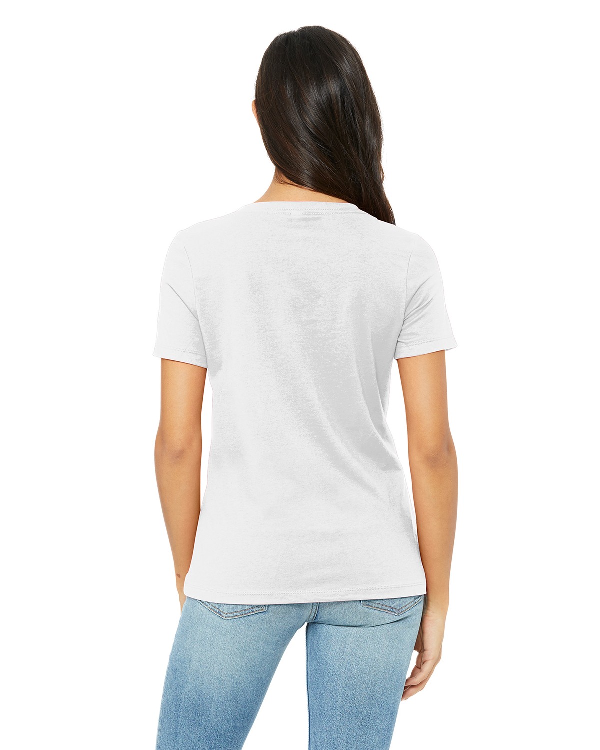 BC6405 Bella + Canvas BELLA+CANVAS Womens Relaxed Jersey Short Sleeve V-Neck Tee. BC6405 Bella + Canvas BELLA+CANVAS Womens Relaxed Jersey Short Sleeve V-Neck Tee. - Back Image