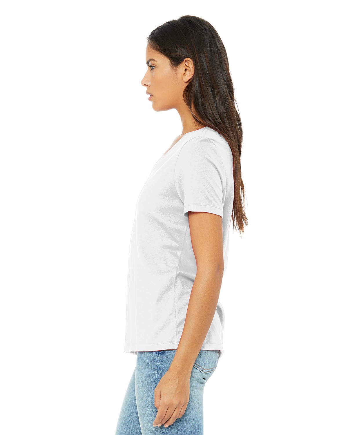 BC6405 Bella + Canvas BELLA+CANVAS Womens Relaxed Jersey Short Sleeve V-Neck Tee. BC6405 Bella + Canvas BELLA+CANVAS Womens Relaxed Jersey Short Sleeve V-Neck Tee. - Siide Image