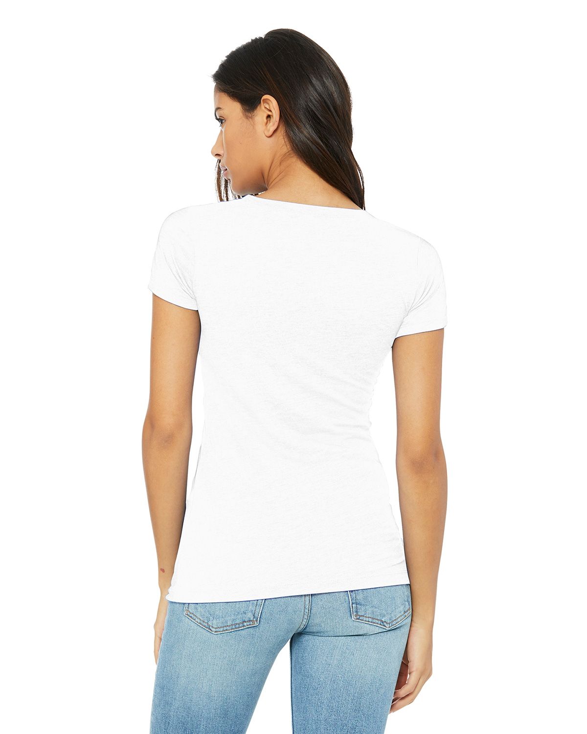 BC8413 Bella + Canvas BELLA+CANVAS Womens Triblend Short Sleeve Tee. - Back Image