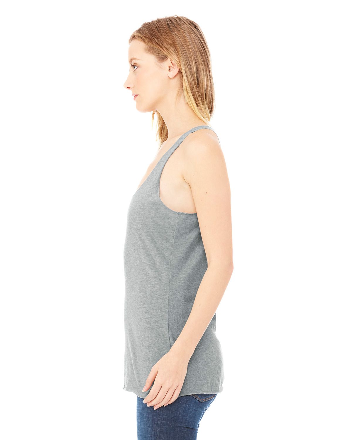 BC8430 Bella + Canvas BELLA+CANVAS Womens Triblend Racerback Tank. - Siide Image