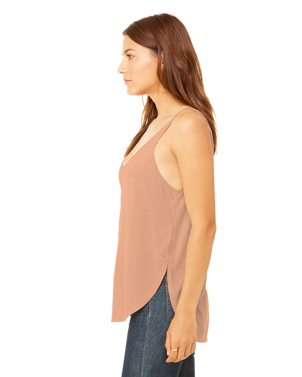 BC8802 Bella + Canvas BELLA+CANVAS Womens Flowy Side-Slit Tank. - Siide Image