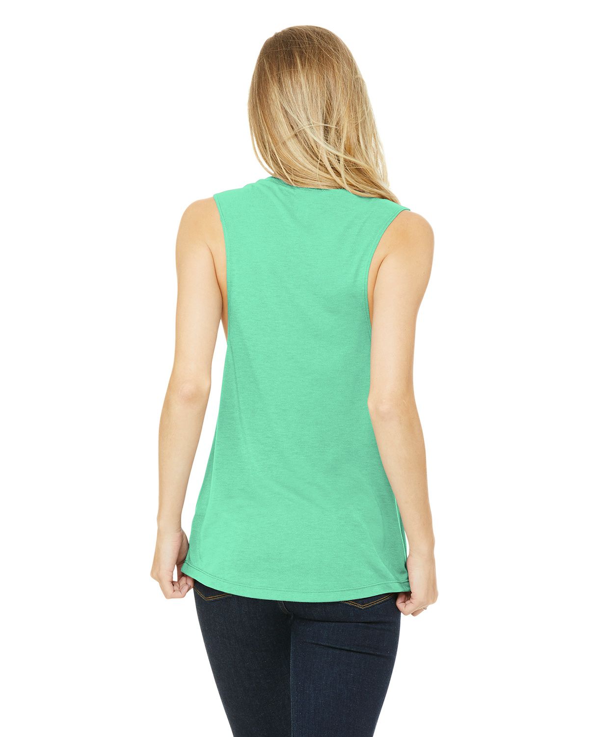 BC8803 Bella + Canvas BELLA+CANVAS Womens Flowy Scoop Muscle Tank. BC8803 Bella + Canvas BELLA+CANVAS Womens Flowy Scoop Muscle Tank. - Back Image