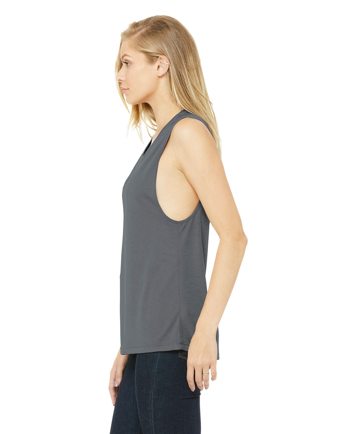BC8803 Bella + Canvas BELLA+CANVAS Womens Flowy Scoop Muscle Tank. - Siide Image