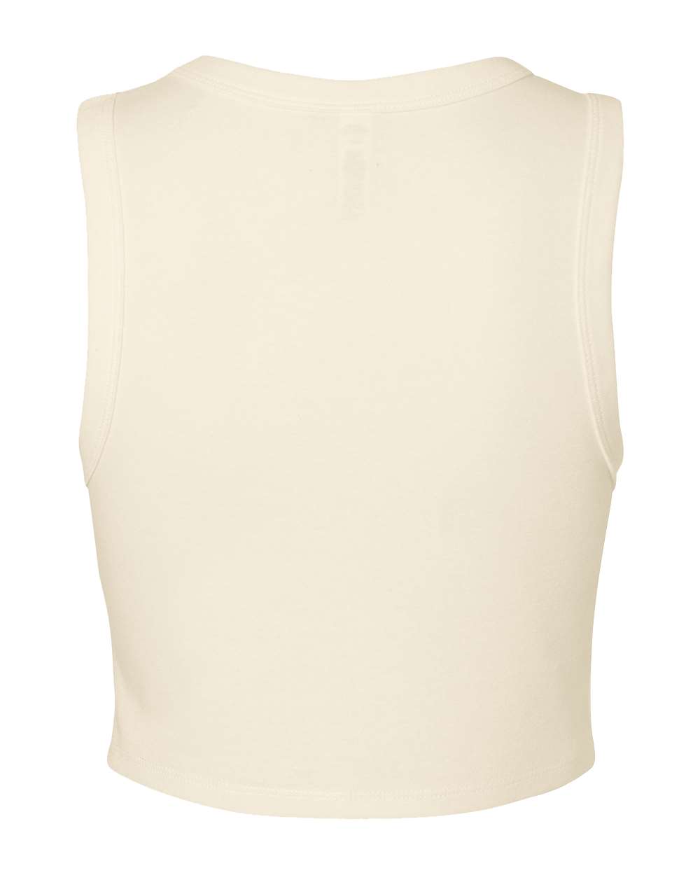 1013 Bella + Canvas Womens Micro Rib Muscle Crop Tank - Back Image