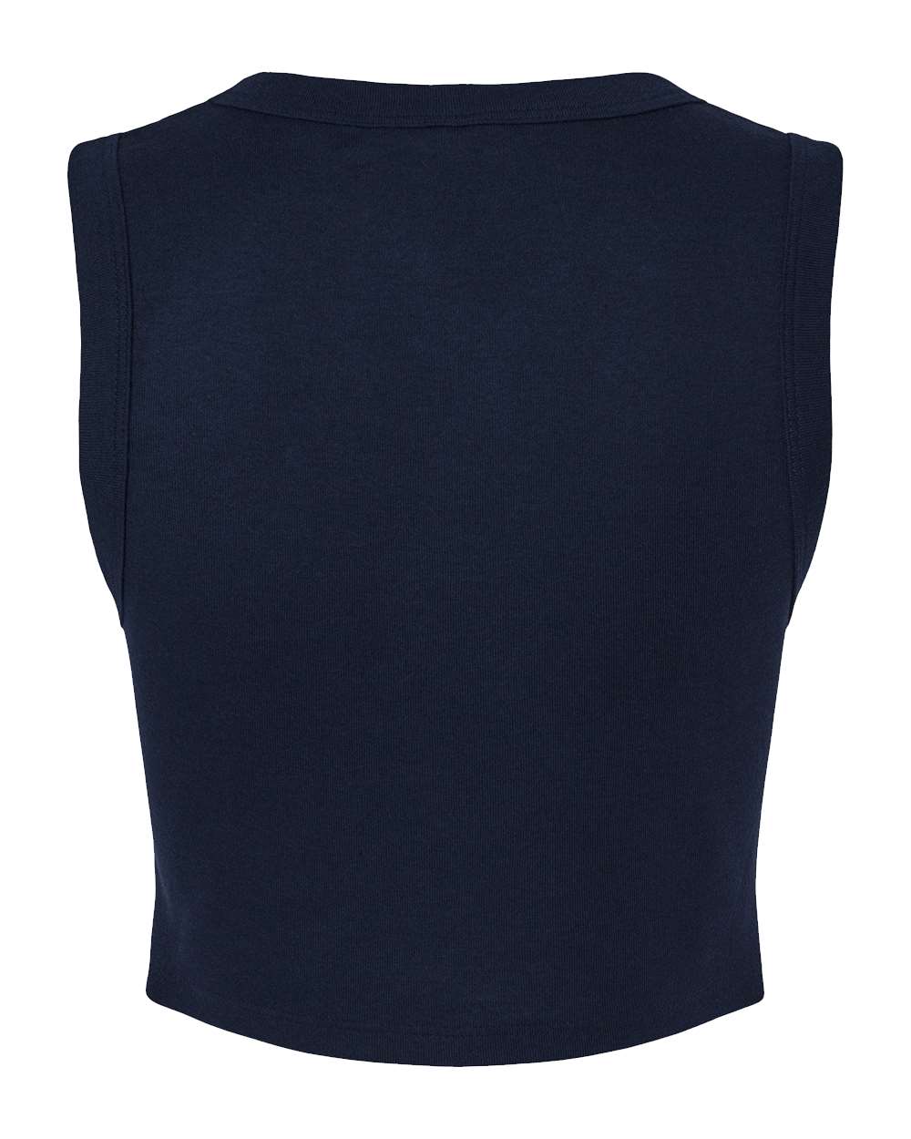 1013 Bella + Canvas Womens Micro Rib Muscle Crop Tank 1013 Bella + Canvas Womens Micro Rib Muscle Crop Tank - Back Image