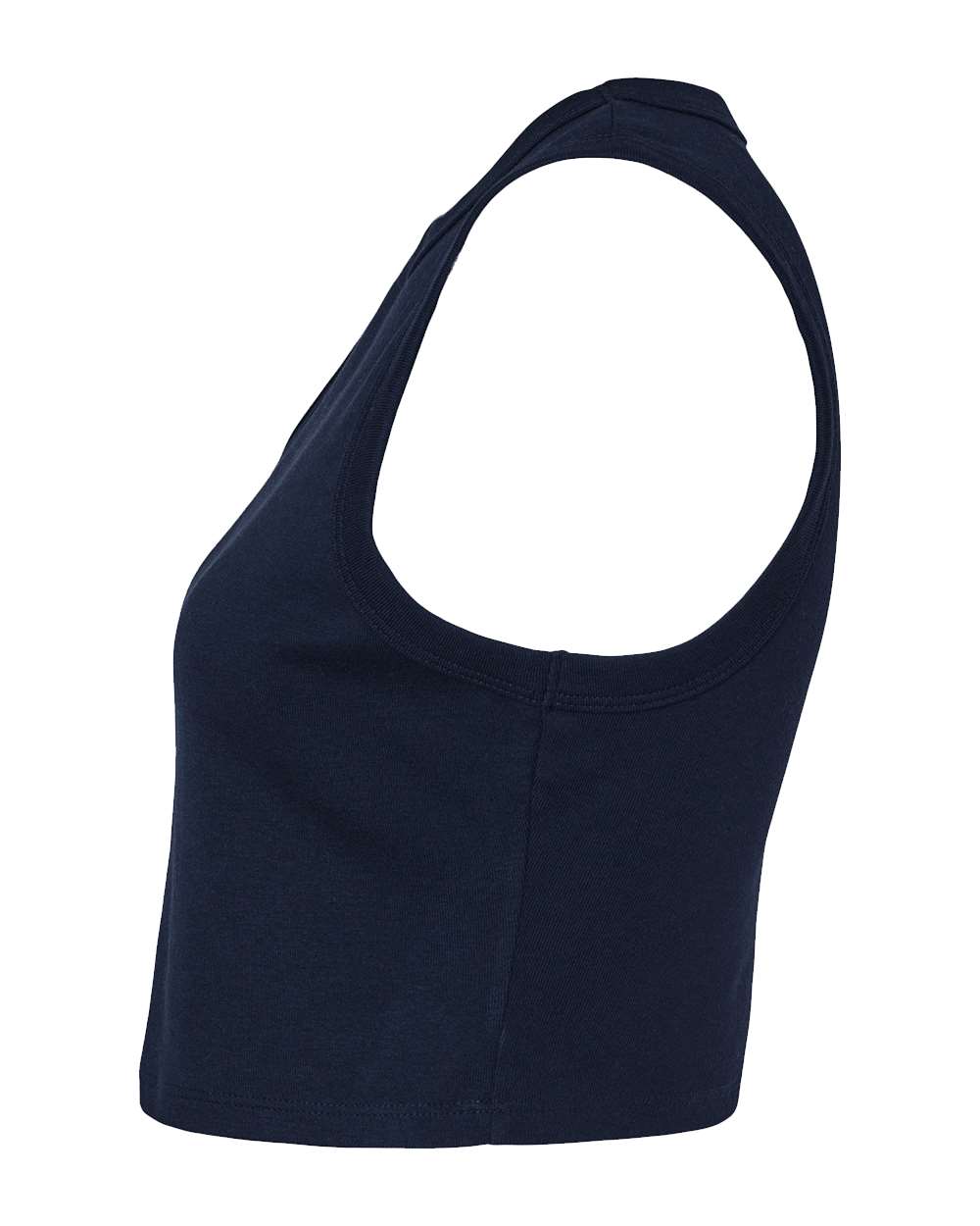 1013 Bella + Canvas Womens Micro Rib Muscle Crop Tank 1013 Bella + Canvas Womens Micro Rib Muscle Crop Tank - Siide Image