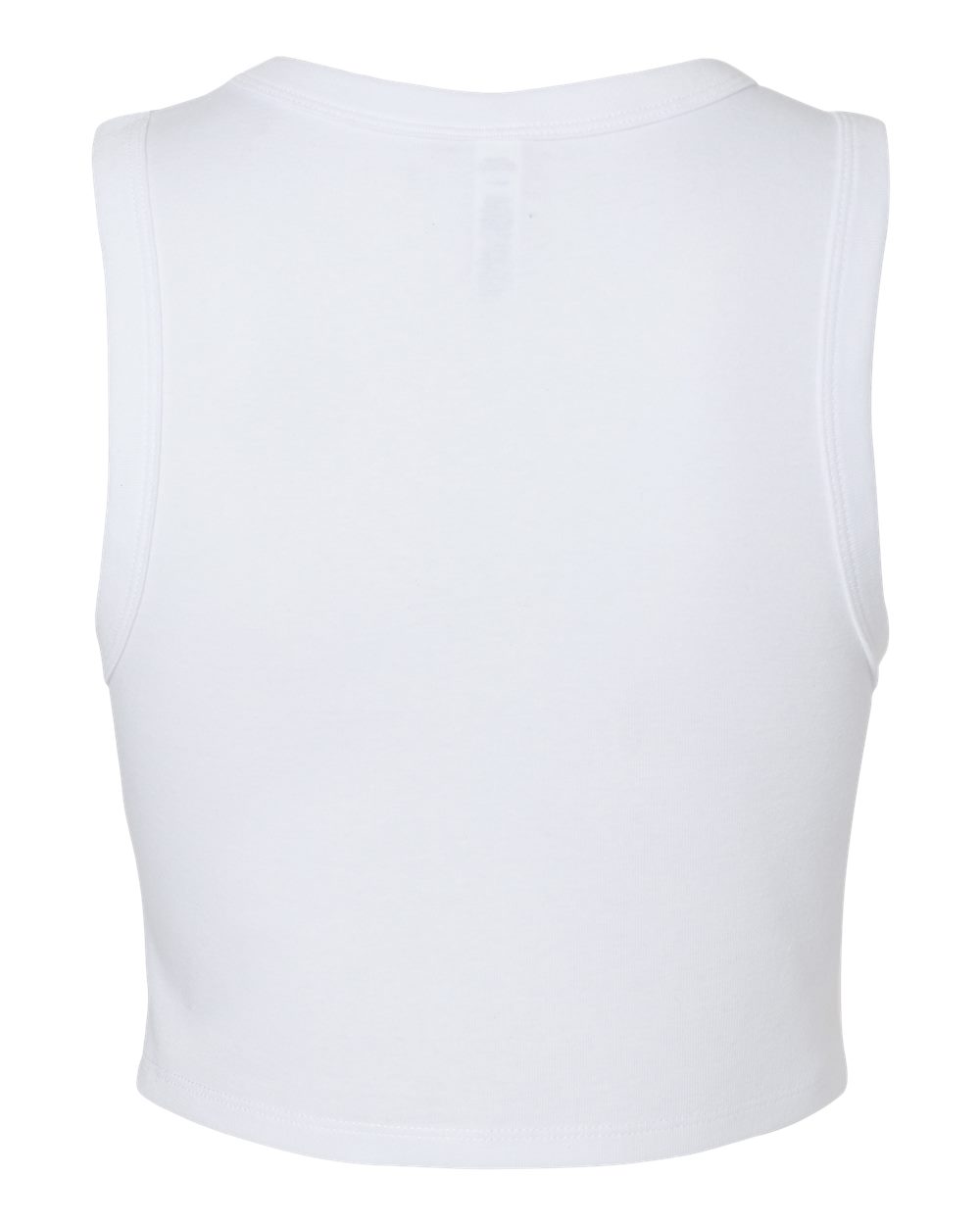 1013 Bella + Canvas Womens Micro Rib Muscle Crop Tank - Back Image