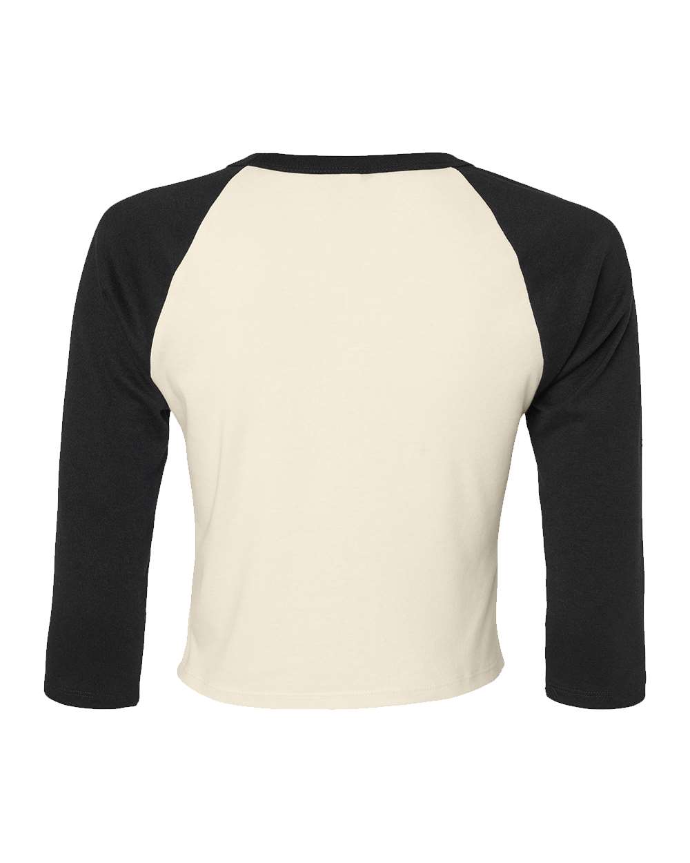 1200 Bella + Canvas Ladies Micro Ribbed 3/4 Raglan Baby Tee - Back Image