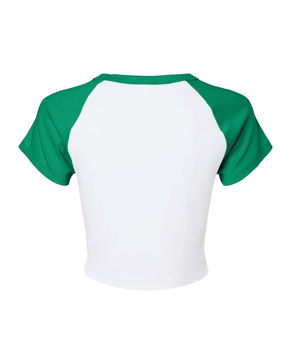 1201 Bella + Canvas Ladies Micro Rib Raglan Baby Tee - Back Image