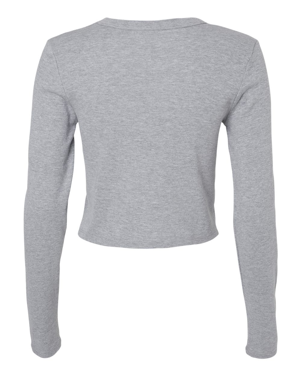 1501 Bella + Canvas Womens Micro Rib Long Sleeve Baby Tee - Back Image