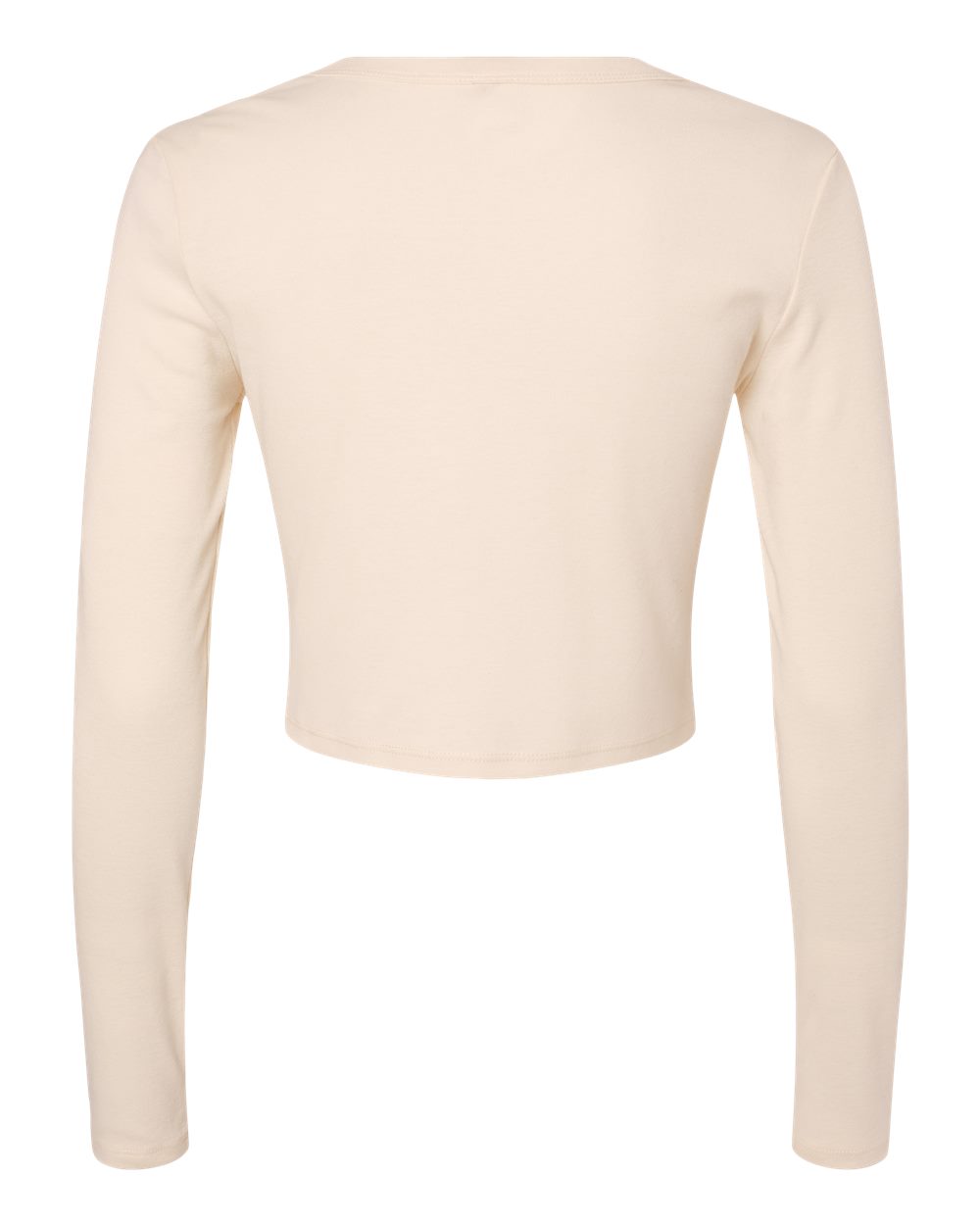 1501 Bella + Canvas Womens Micro Rib Long Sleeve Baby Tee 1501 Bella + Canvas Womens Micro Rib Long Sleeve Baby Tee - Back Image