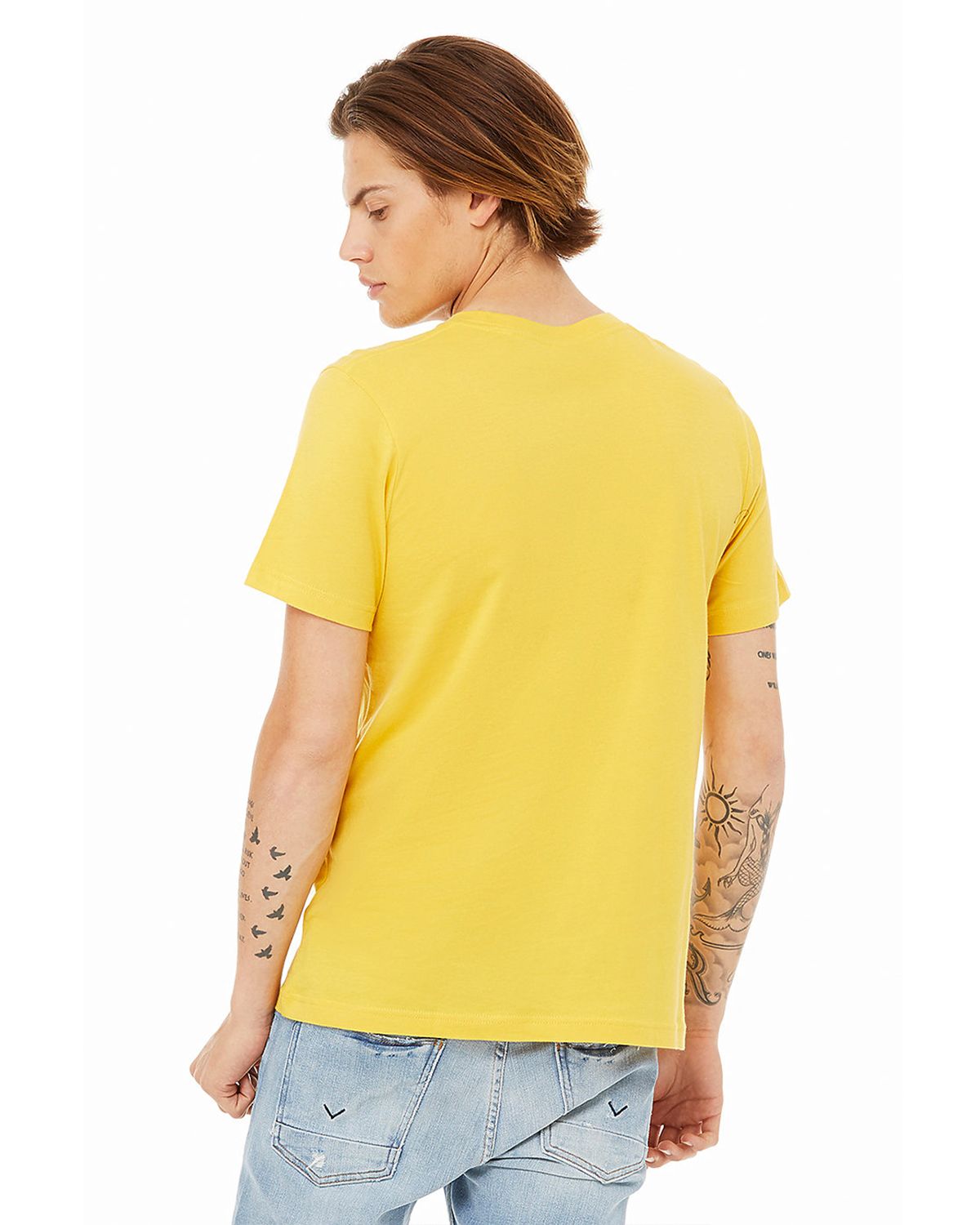 3001 Bella + Canvas Unisex Jersey Short-Sleeve Crewneck Tee 3001 Bella + Canvas Unisex Jersey Short-Sleeve Crewneck Tee - Back Image