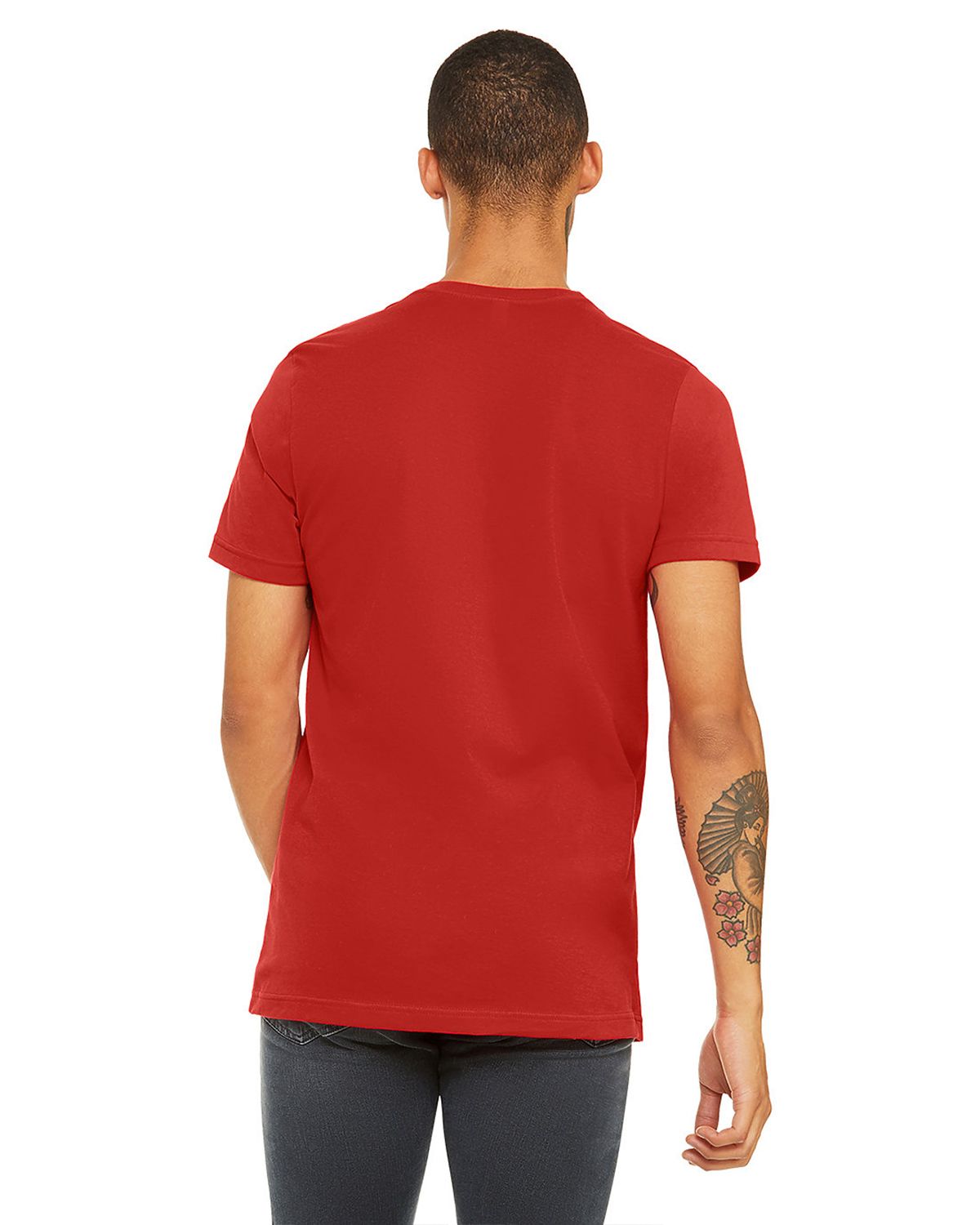 3001 Bella + Canvas Unisex Jersey Tee 3001 Bella + Canvas Unisex Jersey Tee - Back Image