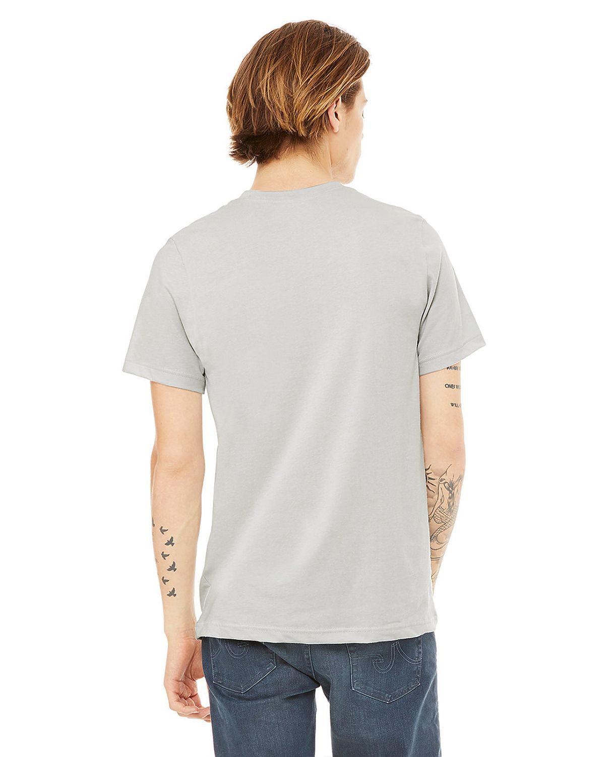3001 Bella + Canvas Unisex Jersey Short-Sleeve Crewneck Tee 3001 Bella + Canvas Unisex Jersey Short-Sleeve Crewneck Tee - Back Image