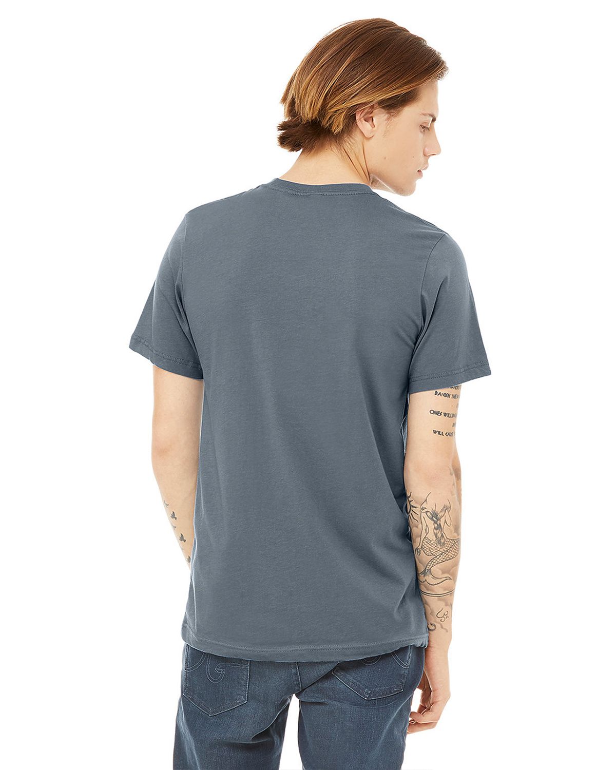 Bella + Canvas Direct to Film (DTF) 3001 Unisex Jersey Tee - Back Image