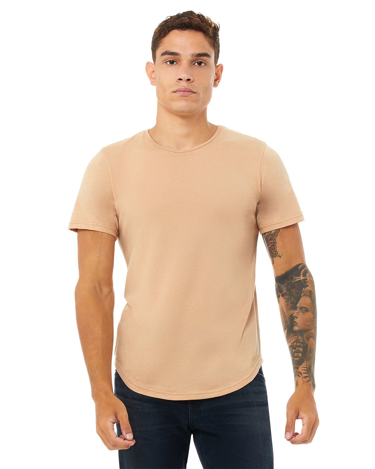 3003 Bella + Canvas Jersey Curved Hem Tee