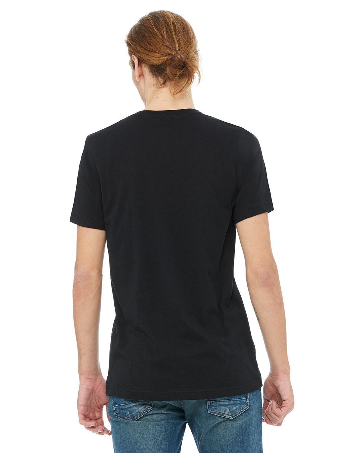 3005 Bella + Canvas Unisex Jersey V-Neck Tee 3005 Bella + Canvas Unisex Jersey V-Neck Tee - Back Image