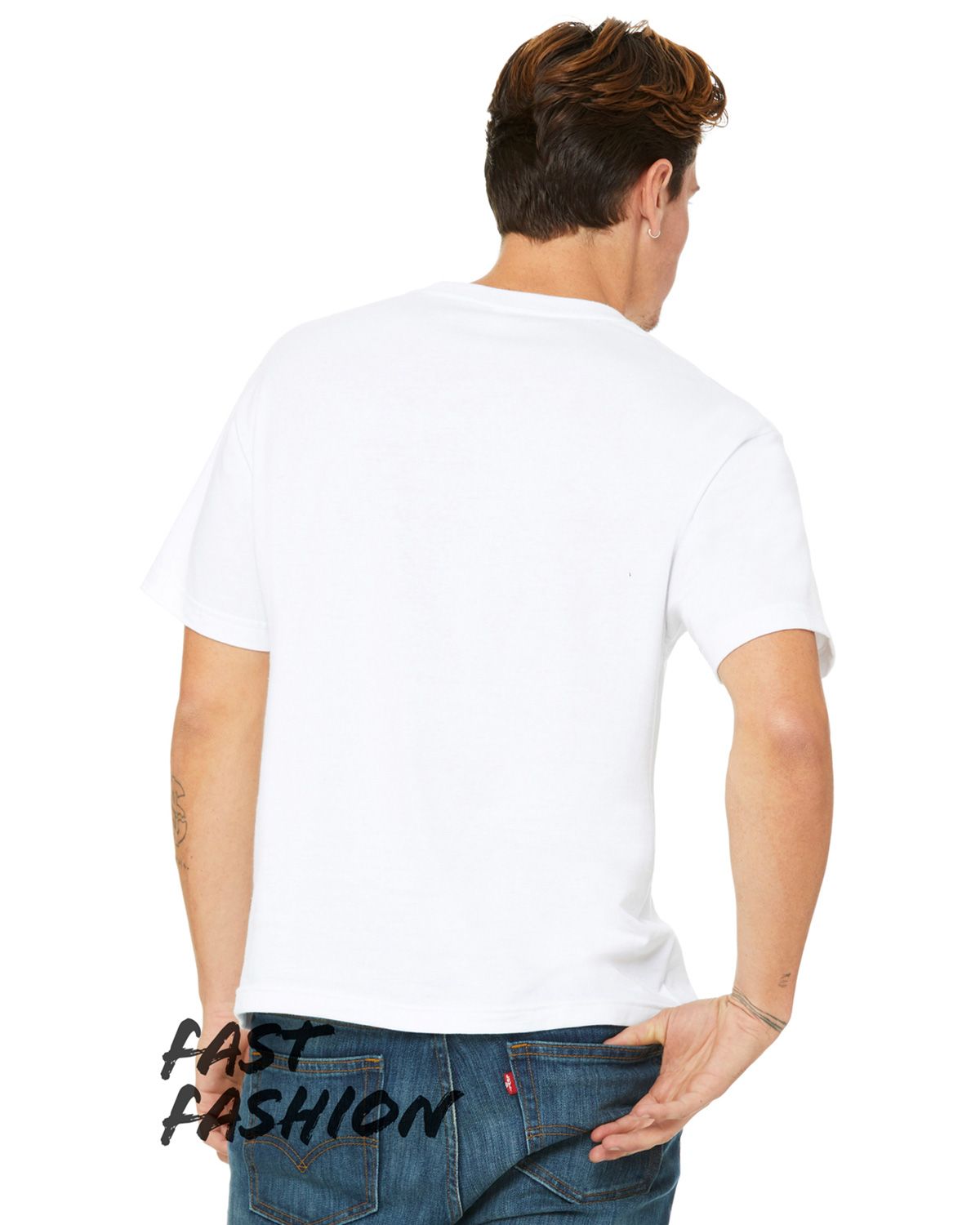 3010C Bella + Canvas 6 Oz Heavyweight Boxy Fit T-Shirt - Back Image