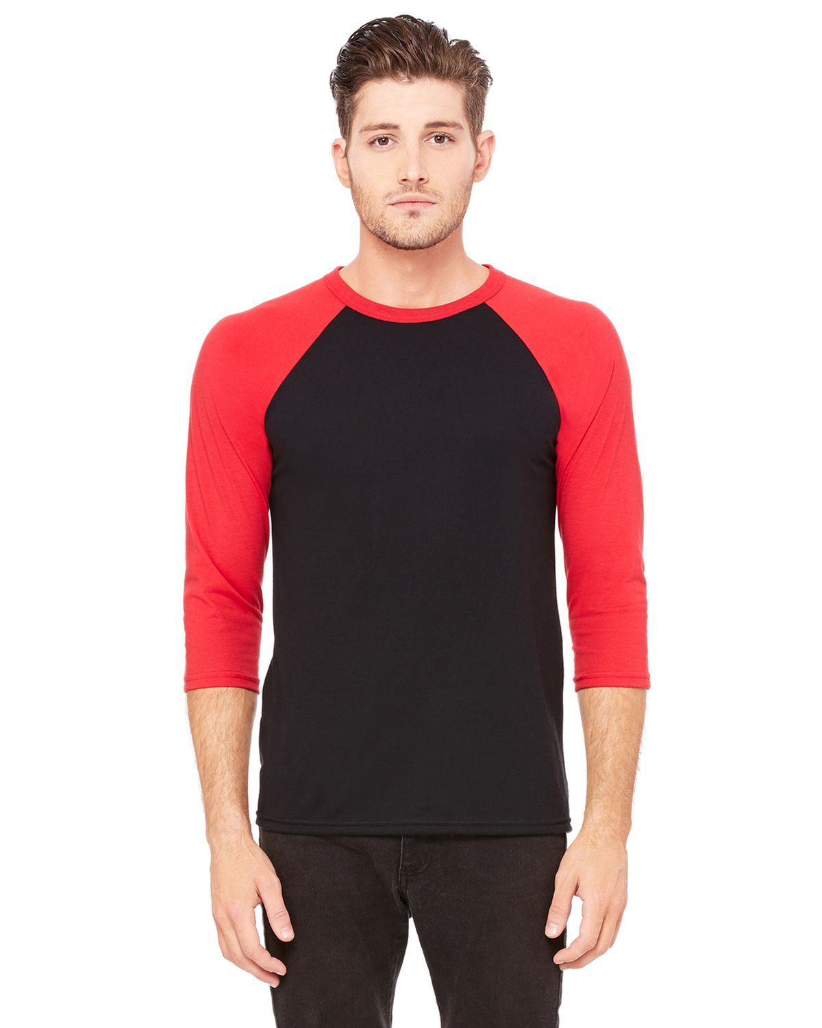 Bella + Canvas Embroidery 3200 Unisex 3/4 Sleeve Baseball Tee Bella + Canvas Embroidery 3200 Unisex 3/4 Sleeve Baseball Tee