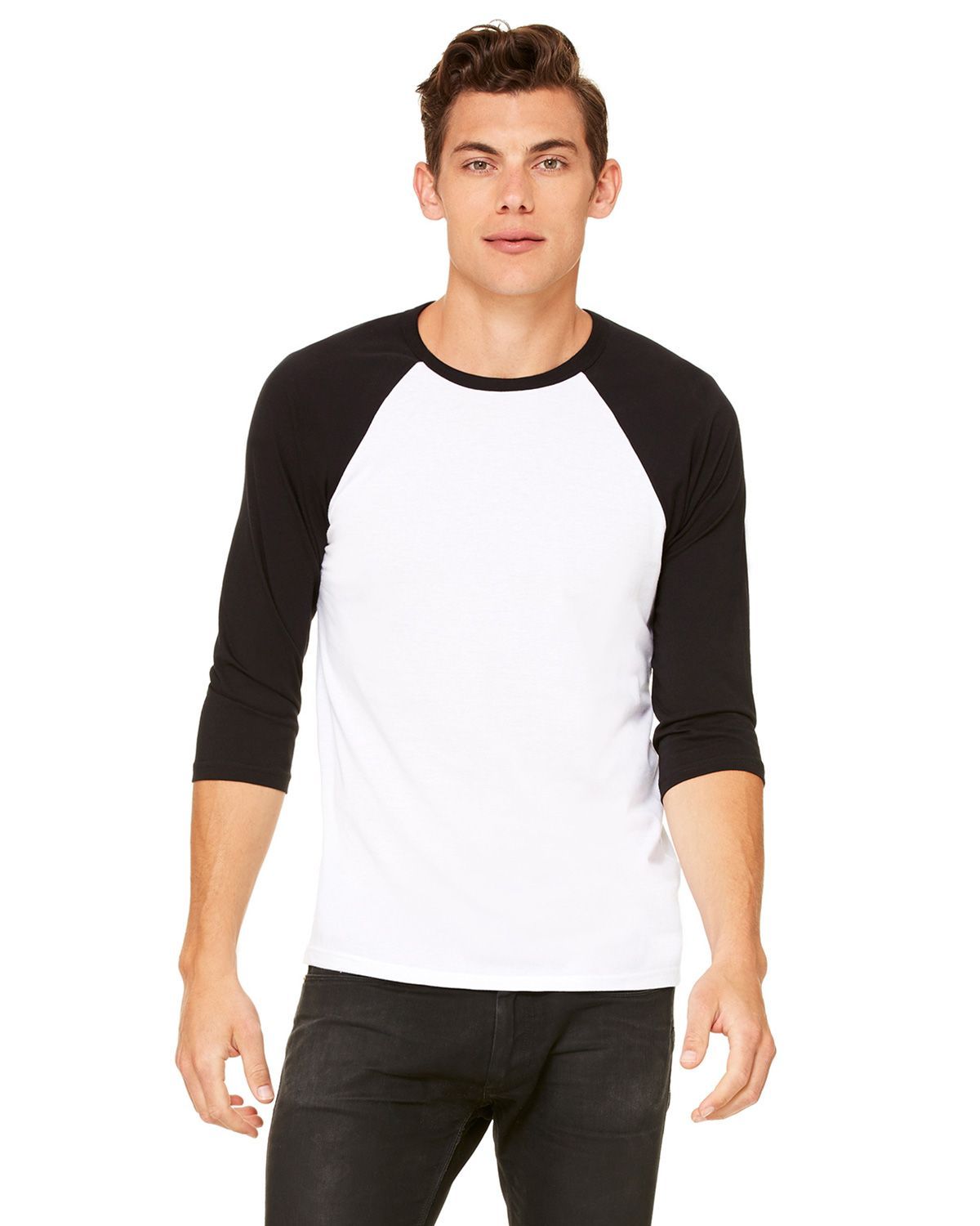 3200 Bella + Canvas Unisex 3/4 Sleeve Baseball Tee