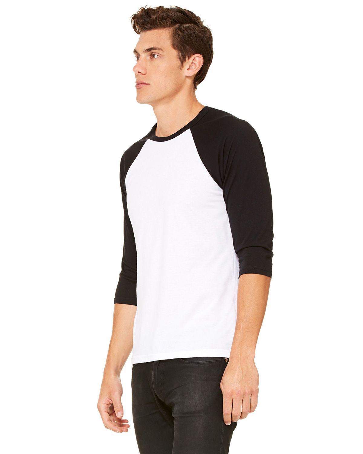 3200 Bella + Canvas Unisex 3/4 Sleeve Baseball Tee - Siide Image