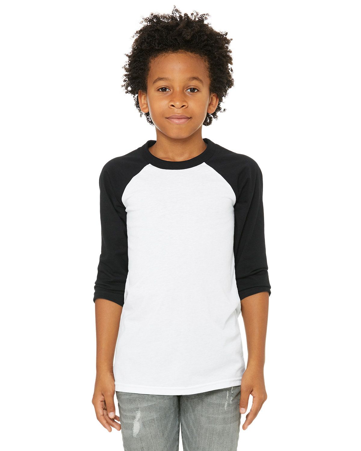 3200Y Bella + Canvas Kids Reglan ¾ Sleeves Baseball Tee 3200Y Bella + Canvas Kids Reglan ¾ Sleeves Baseball Tee