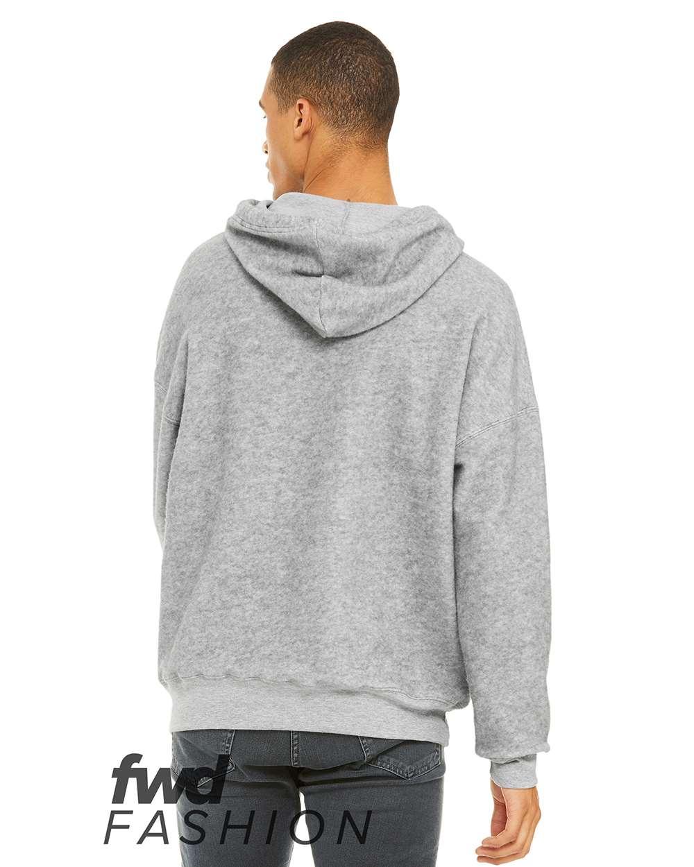 3329 Bella + Canvas Unisex Sueded Fleece Hoodie 3329 Bella + Canvas Unisex Sueded Fleece Hoodie - Back Image