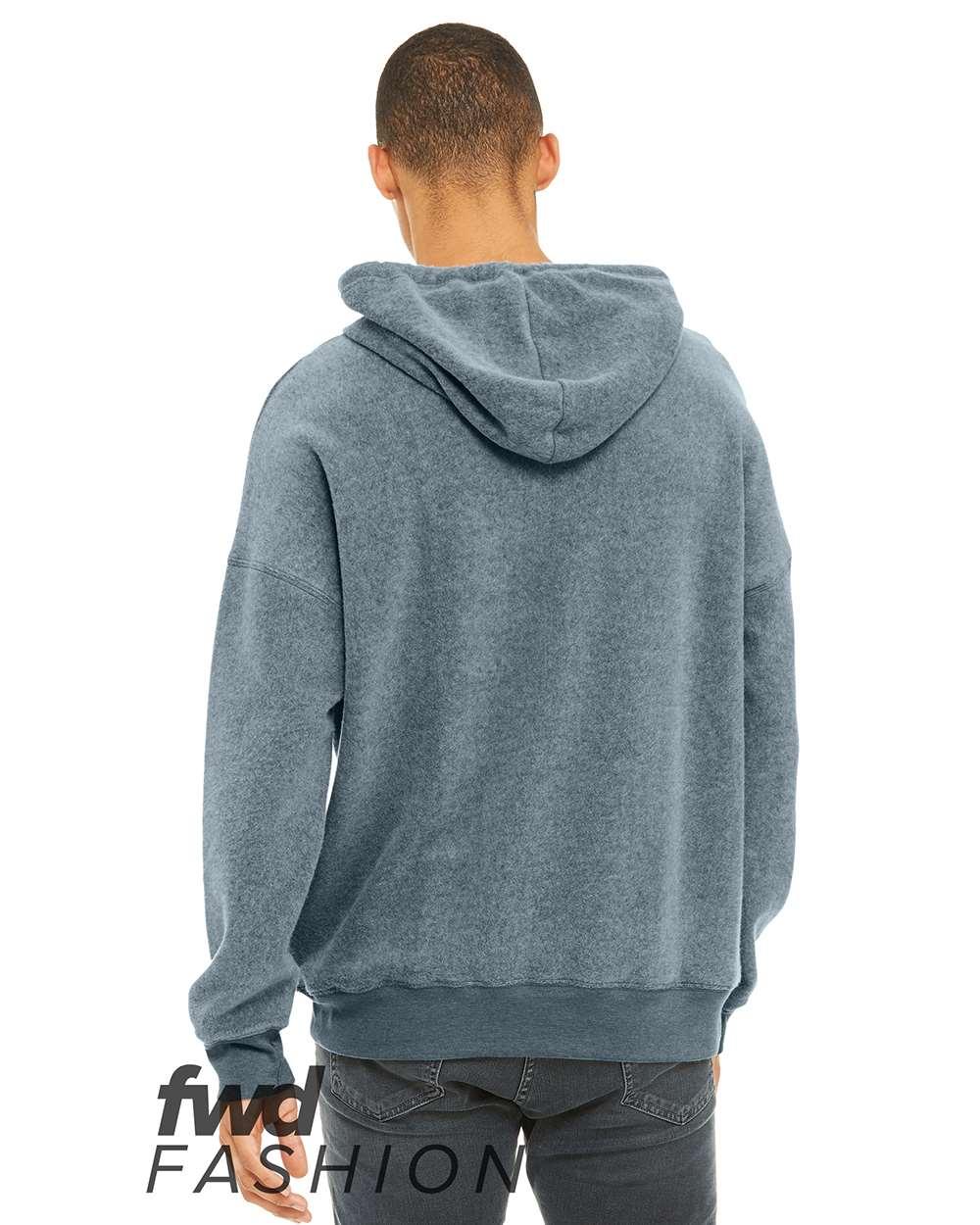 3329 Bella + Canvas Unisex Sueded Fleece Hoodie - Back Image