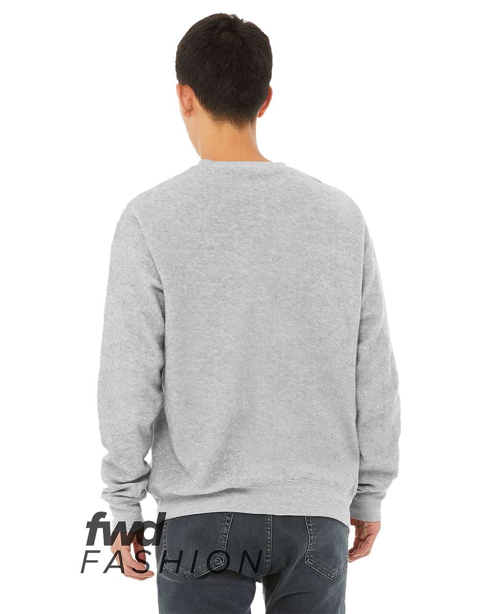 3345 Bella + Canvas Unisex Sueded Drop Shoulder Sweatshirt - Back Image