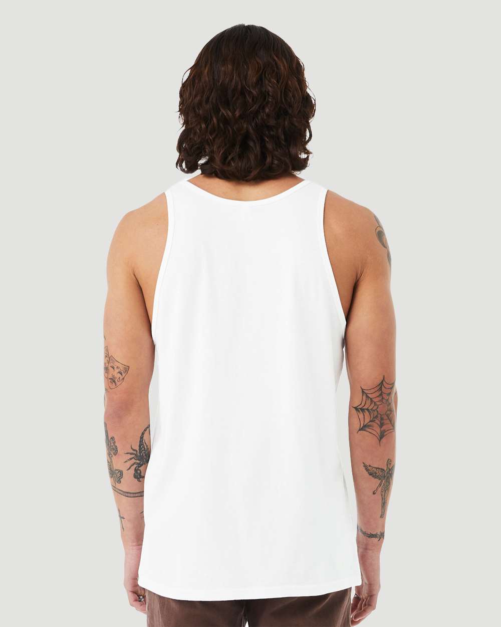 3480CVC Bella + Canvas Heather Tank - Back Image